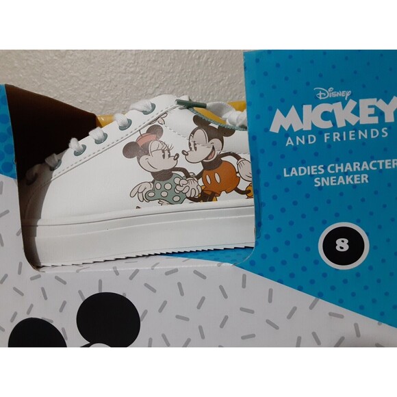 NWB Disney Mickey Mouse and Friends Ladies Character Sneaker Shoes Women Size 8 - Picture 5 of 8